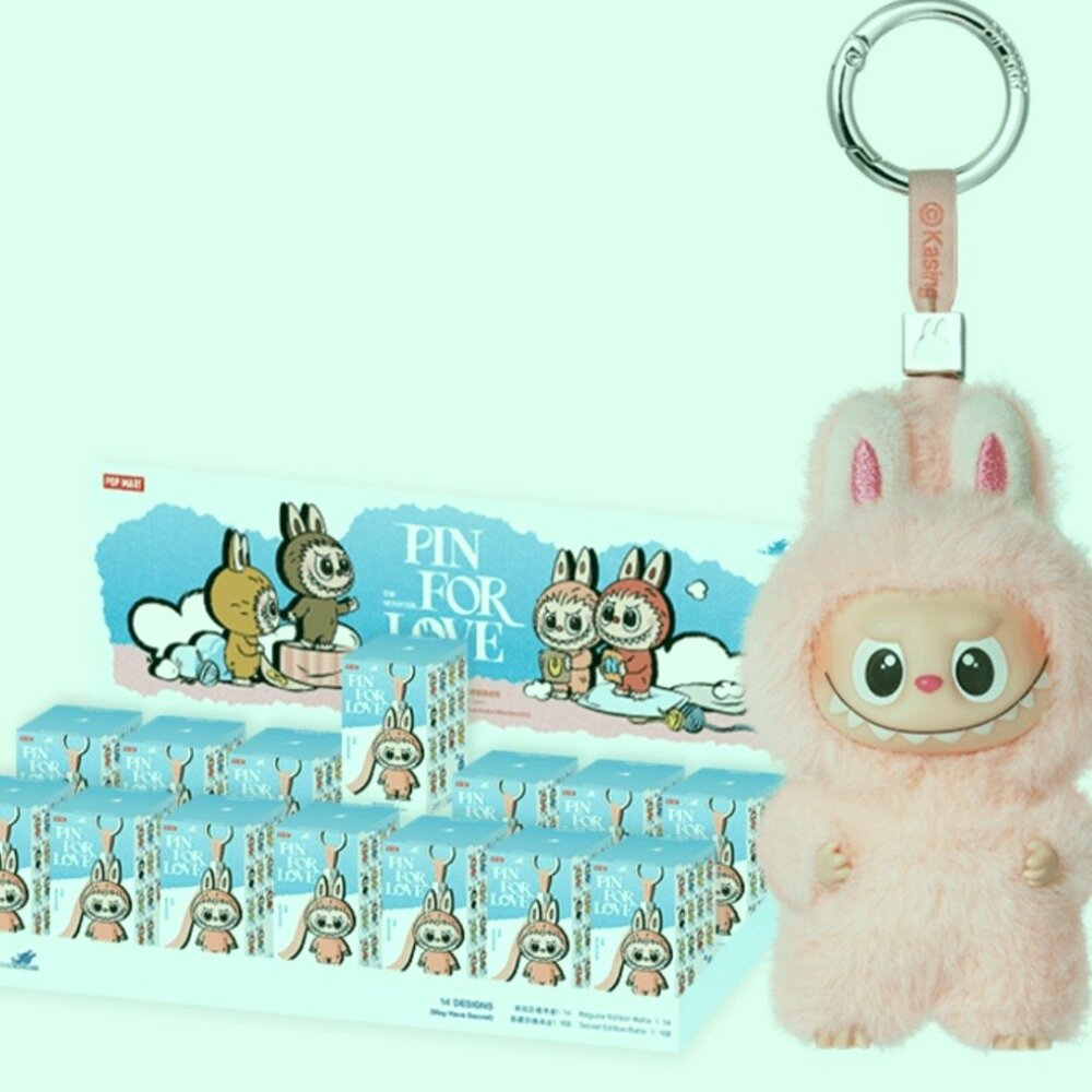 POP MART Labubu Pin for Love Letter I Vinyl Plush Pendant NWT Sealed - Picture 3 of 6